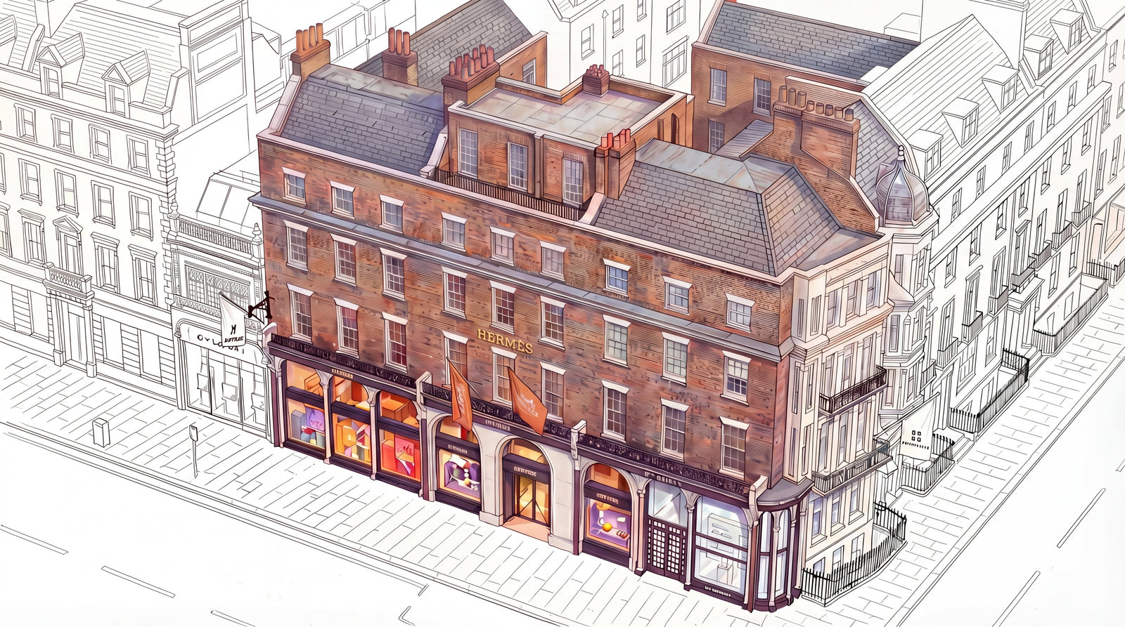 The Building Behind the Boutique: 166 New Bond Street