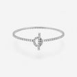 Hermès Finesse Bracelet, 18K, White Gold, Diamond-set, Size SH
