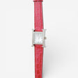 Hermès Heure H Diamond Set H Watch, Fuchsia Alligator Strap, 21mm