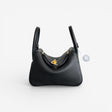 Hermès Mini Lindy Bag, Noir, Gold Hardware