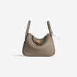 Hermès Mini Lindy Bag, Etoupe, Gold Hardware