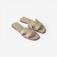 Hermès Women's Oran Sandal, 38, Camel