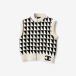Chanel Wool Vest, Ecru & Black, 26N collection