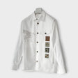 Hermès Men's 'Icones au Carre' Overshirt, 48, Blanc