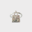 Hermès Amulettes Kelly Ring, Silver, 52