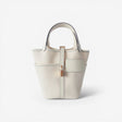 Hermès Cargo Picotin 18 Bag, Beton & Nata, Gold Hardware