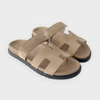 Hermès Women's Chypre Sandal, 41.5, Beige Argile