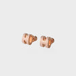 Hermès Mini Pop H Earring, Rose Dragee, Rose Gold Hardware