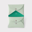 Hermès Calvi Duo Card Holder, Vert Fizz & Menthe