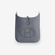 Hermès Mini Evelyne 16 Bag, Gris Meyer, Gold Hardware
