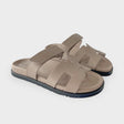 Hermès Women's Chypre Sandal, 36.5, Beige Mastic