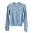 Hermès Women's "H Lift" Cashmere Sweater, 36, Bleu Lichen