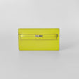 Hermès Kelly Classique To Go Wallet, In Jaune Citron Epsom Leather And Palladium Hardware, Yellow
