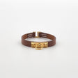 Hermès Rivale Mini Bracelet, T3, Gold, Gold Hardware