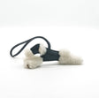 Hermès Budy Bag Charm, Noir, Shearling