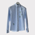 Hermès Men's 'Sportif Patch' Shirt, 39, Bleu Pale