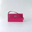 Hermès Kelly Classique To Go Wallet, Rose Mexico, Palladium Hardware
