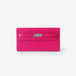 Hermès Kelly Classique To Go Wallet, Rose Mexico, Palladium Hardware