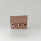 Hermes Roulis Slim Wallet In Etoupe And Silver Hardware