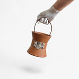 Hermes Mini Medor In Gold Epsom Leather And Palladium Hardware, K Stamp