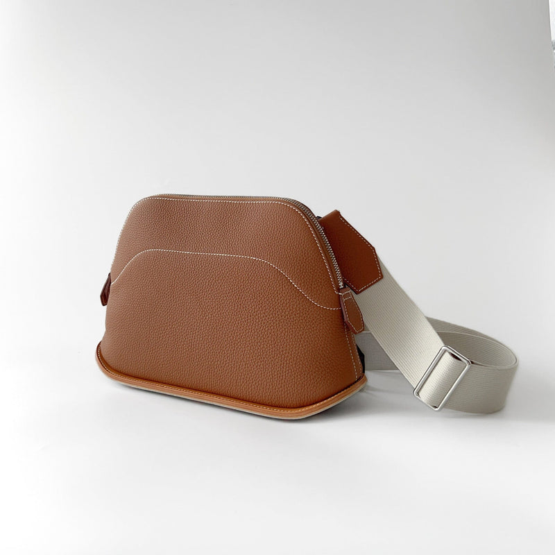 Hermes Bolide Skate 31 Bag In Gold, Togo Leather