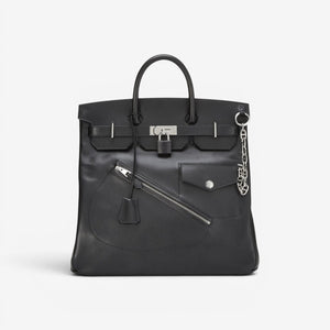 Hermès HAC 40 Rock, Noir, Palladium Hardware, Limited Edition