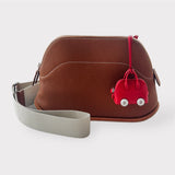Hermès Bolide on Wheels Bag Charm In Chamkila Goatskin, Rouge de Coeur