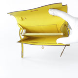 Hermes Kelly Classique To Go Wallet, In Jaune De Naples, Yellow Epsom Leather With Gold Hardware