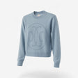 Hermès Women's "H Lift" Cashmere Sweater, 36, Bleu Lichen