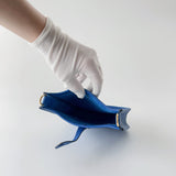 Hermes Mini Evelyne 16 Clemence In Blue, Bleu France With Gold Hardware