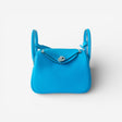 Hermès Mini Lindy Bag, Bleu Frida, Palladium Hardware