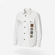 Hermès Men's 'Icones au Carre' Overshirt, 48, Blanc