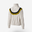 Hermès Men's "Yoke Torsade" Turtleneck Sweater, M, Ivorie