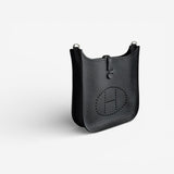 Hermès Evelyne 23 Bag, Black, Palladium Hardware