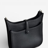 Hermès Evelyne 23 Bag, Black, Palladium Hardware