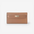Hermès Kelly Classique To Go Wallet, Quebracho, Palladium Hardware