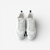 Hermes Men's Bouncing Sneaker In White And Black, Size 43