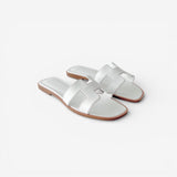 Hermès Women's Oran Sandal In White, Size 40