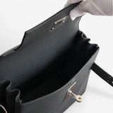 Hermès Kelly Messenger, Bleu Ocean, Palladium Hardware, K Stamp