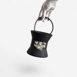 Hermes Mini Medor In Noir Epsom Leather And Palladium Hardware, K Stamp