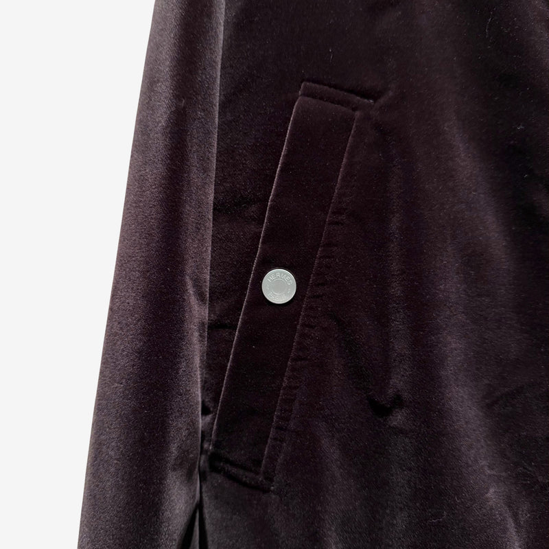 Hermes Men's Rib-trim Jacket in Brown, 50