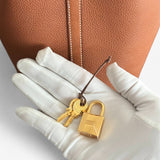 Hermes Picotin Lock Bag 18 In Fauve Clemence Leather And Gold Hardware