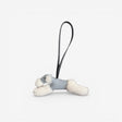 Hermès Budy Bag Charm, Écru, Gris Pantin & Noir