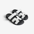 Hermès Women's Chypre Sandal, 38, Blanc