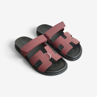Hermès Women's Chypre Sandal, 38, Rouge H