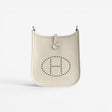 Hermès Mini Evelyne 16 Bag, Craie, Gold Hardware