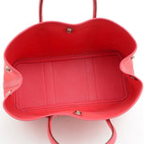 Hermès Garden Party 30 Bag In Bougainvillea Toile Canvas, Red, Palladium Hardware