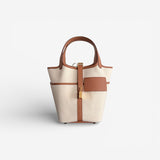 Hermès Cargo Picotin 18 Bag, Nata & Gold, Gold Hardware