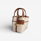 Hermès Cargo Picotin 18 Bag, Nata & Gold, Gold Hardware