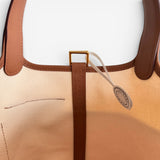 Hermès Cargo Picotin 18 Bag, Nata & Gold, Gold Hardware